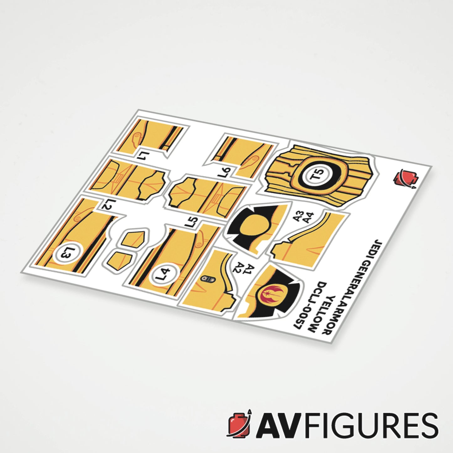 Jedi General Armor Decals