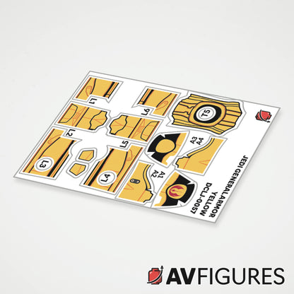 Jedi General Armor Decals