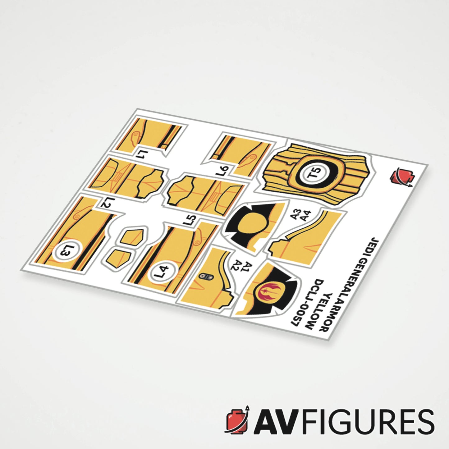 Jedi General Armor Decals