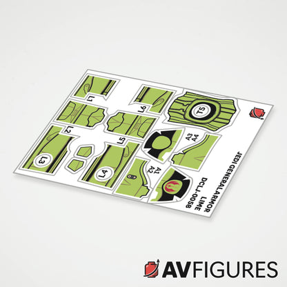 Jedi General Armor Decals