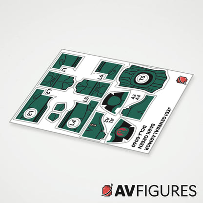 Jedi General Armor Decals