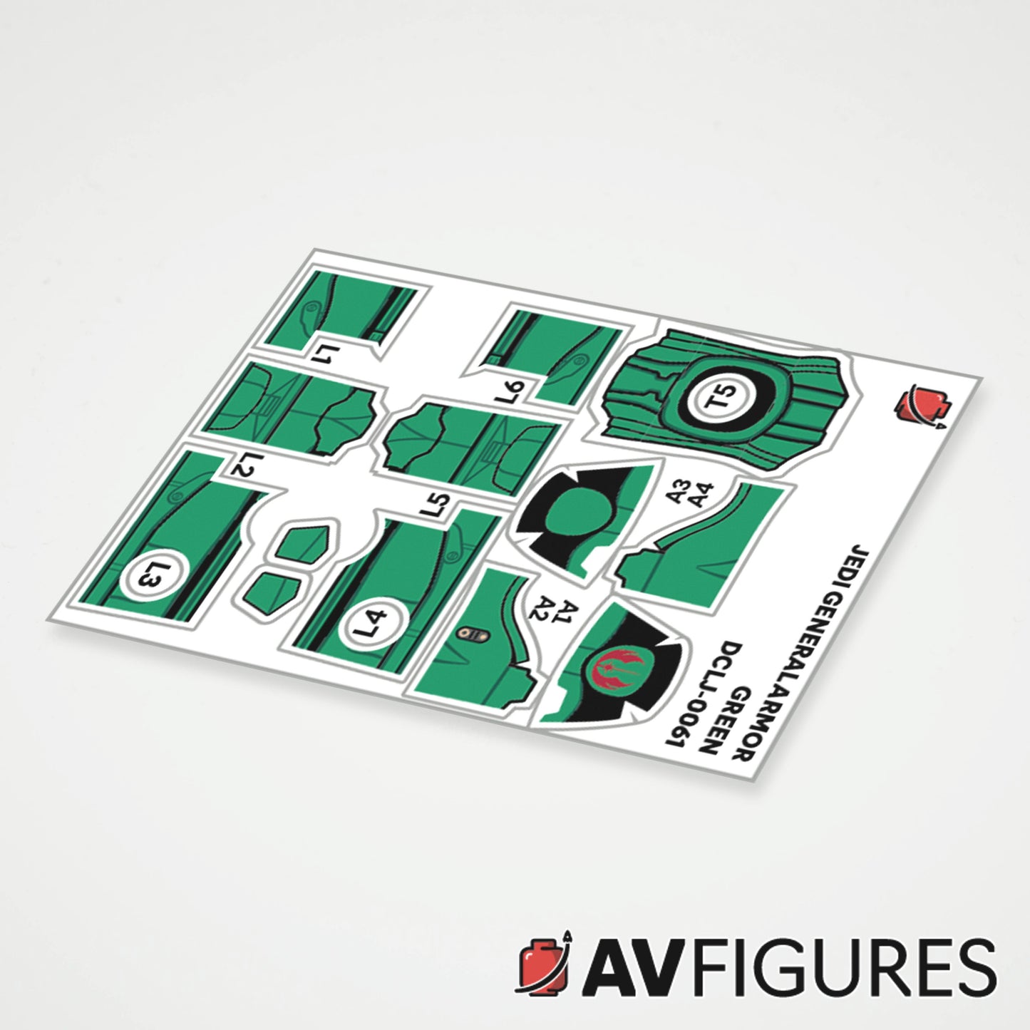 Jedi General Armor Decals