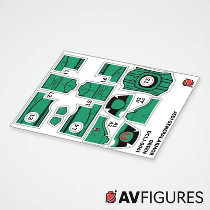 Jedi General Armor Decals