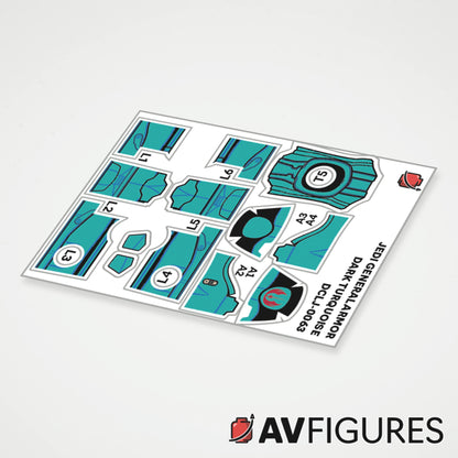 Jedi General Armor Decals