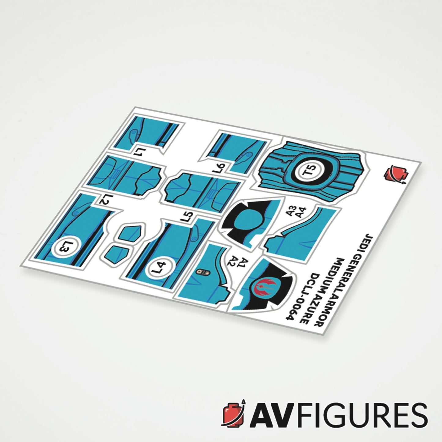 Jedi General Armor Decals