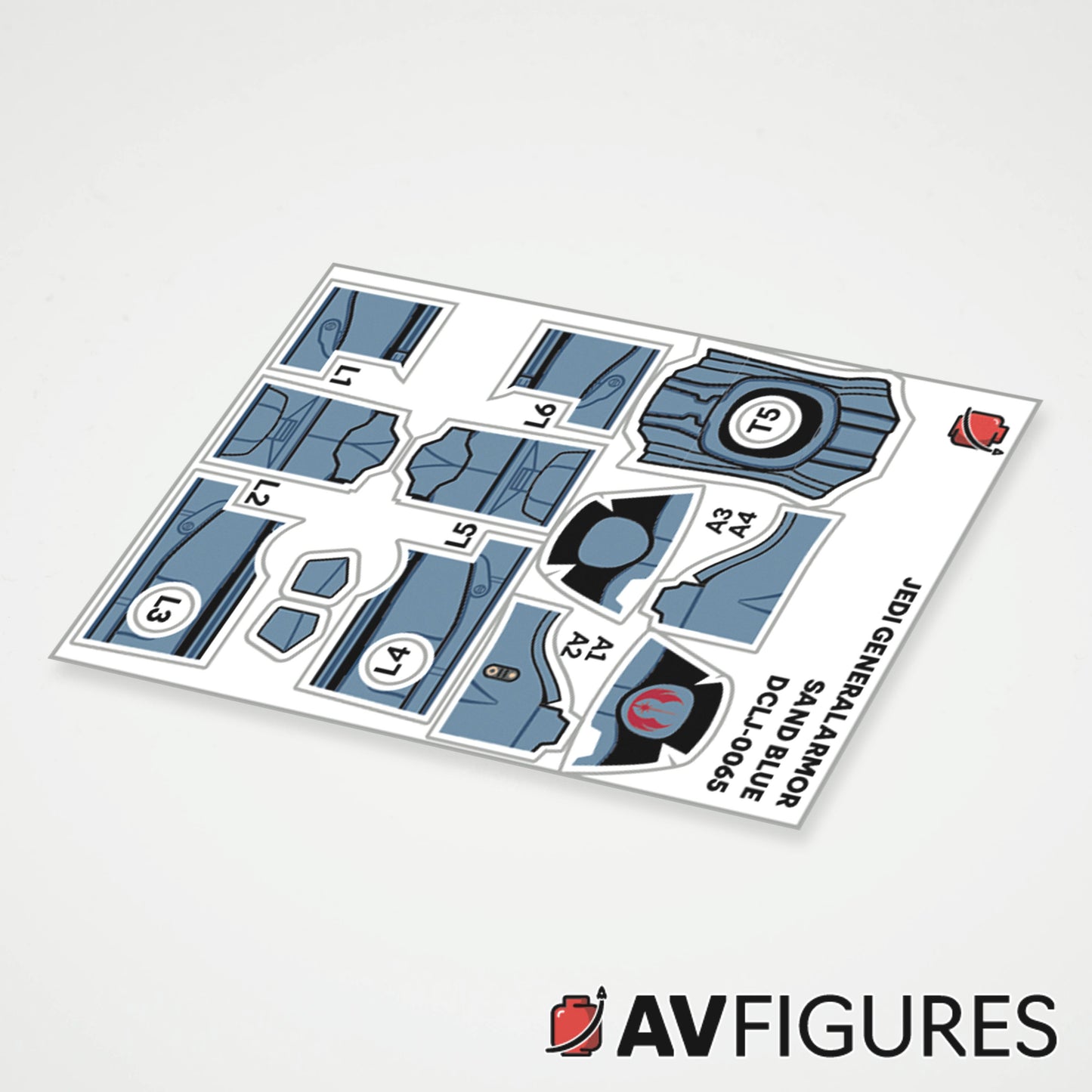 Jedi General Armor Decals
