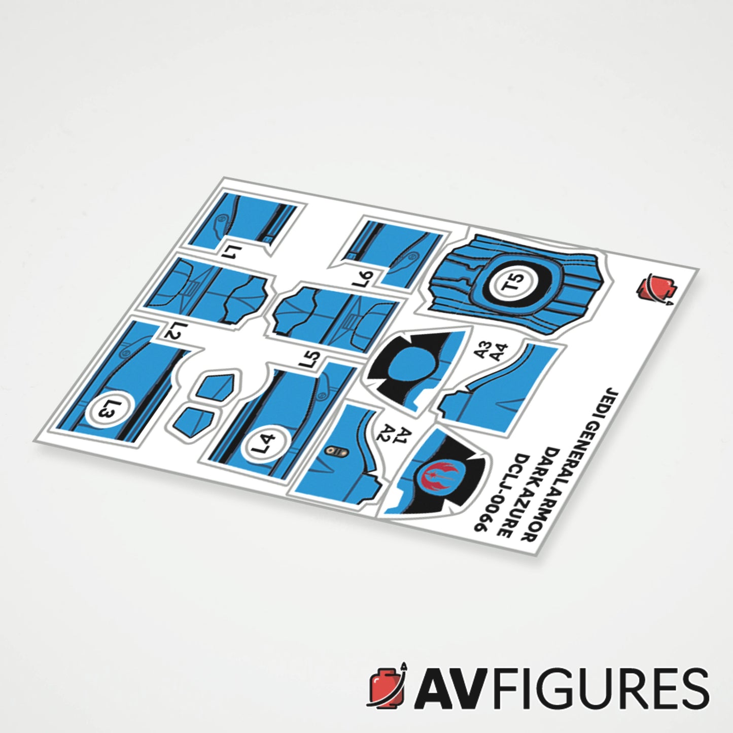 Jedi General Armor Decals
