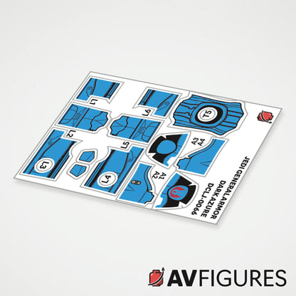 Jedi General Armor Decals