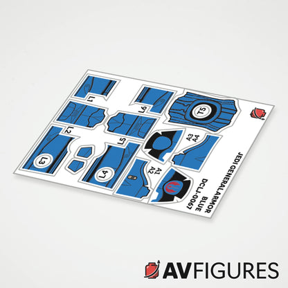 Jedi General Armor Decals