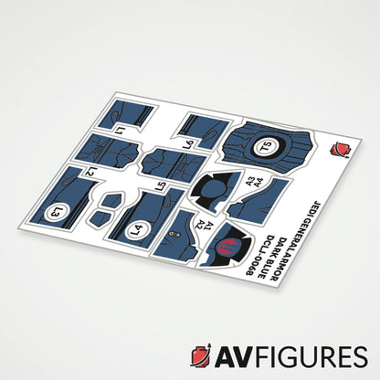 Jedi General Armor Decals