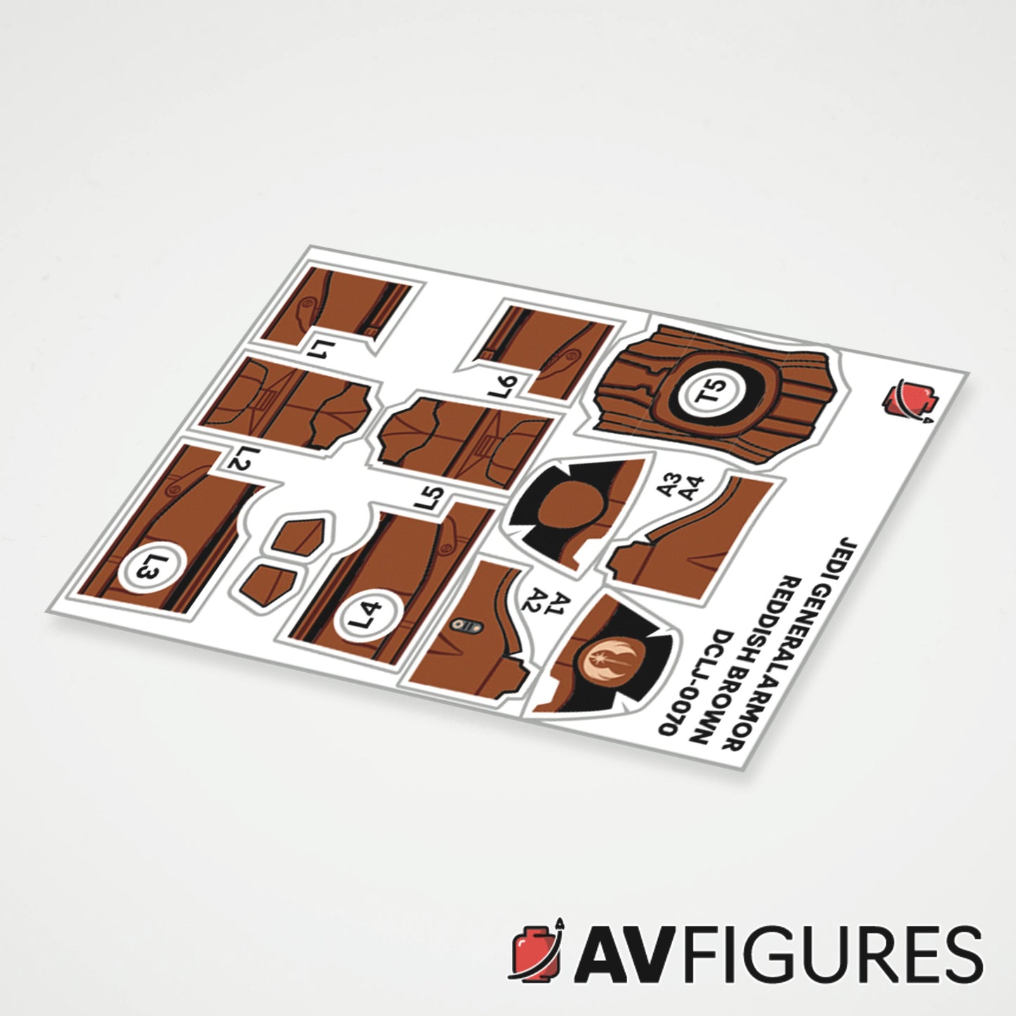 Jedi General Armor Decals