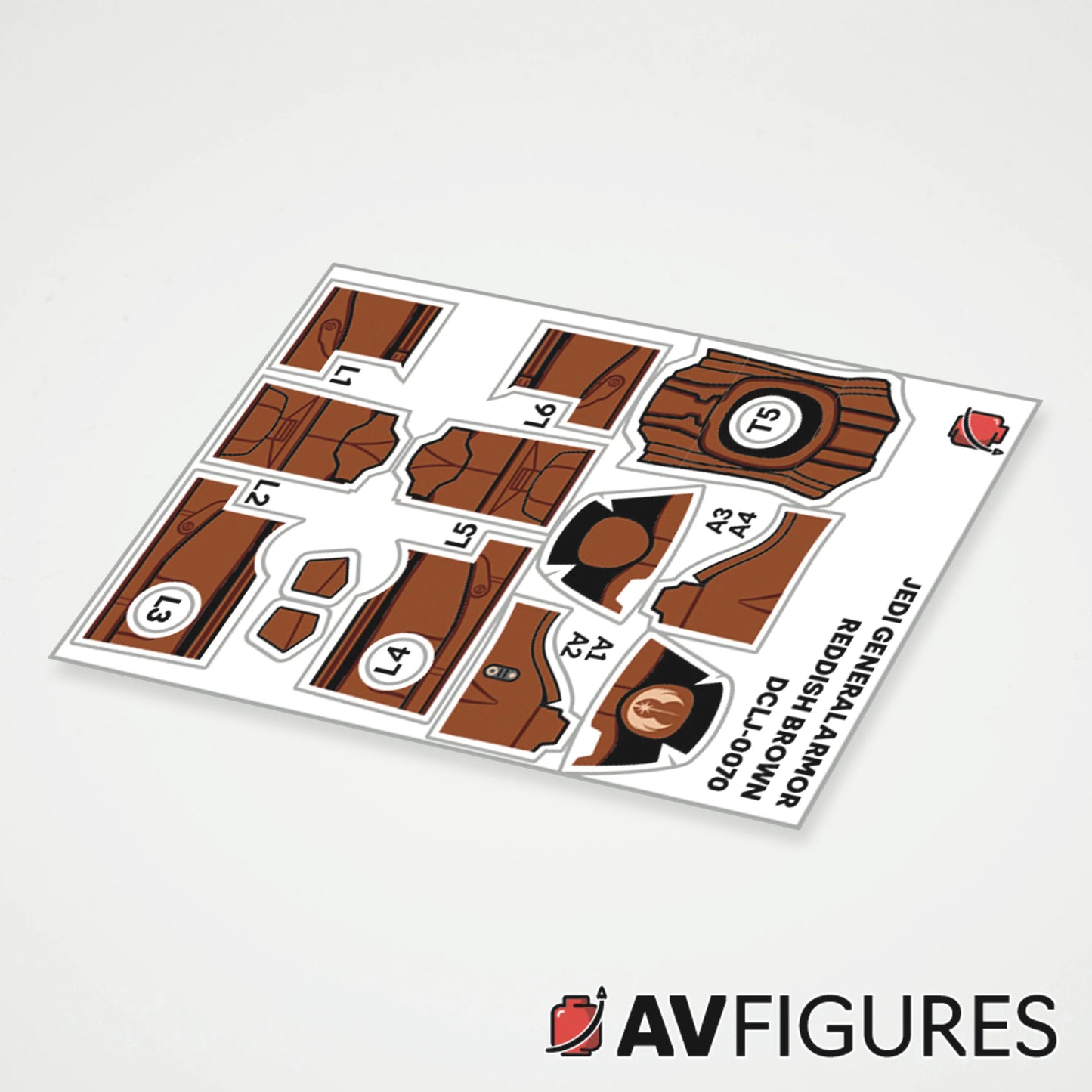 Jedi General Armor Decals