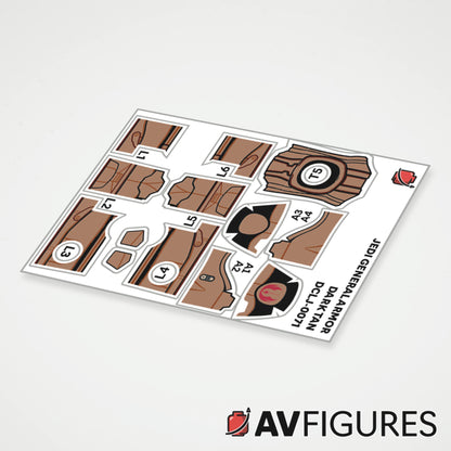 Jedi General Armor Decals