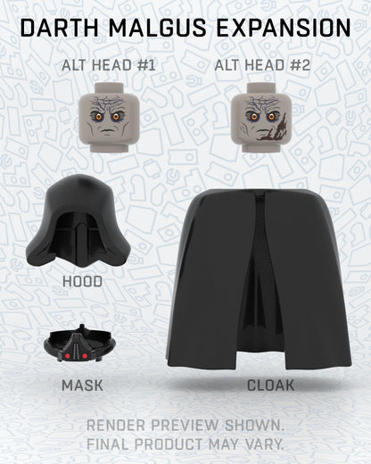Darth Malgus - Pad Printed Figure Pre-Order