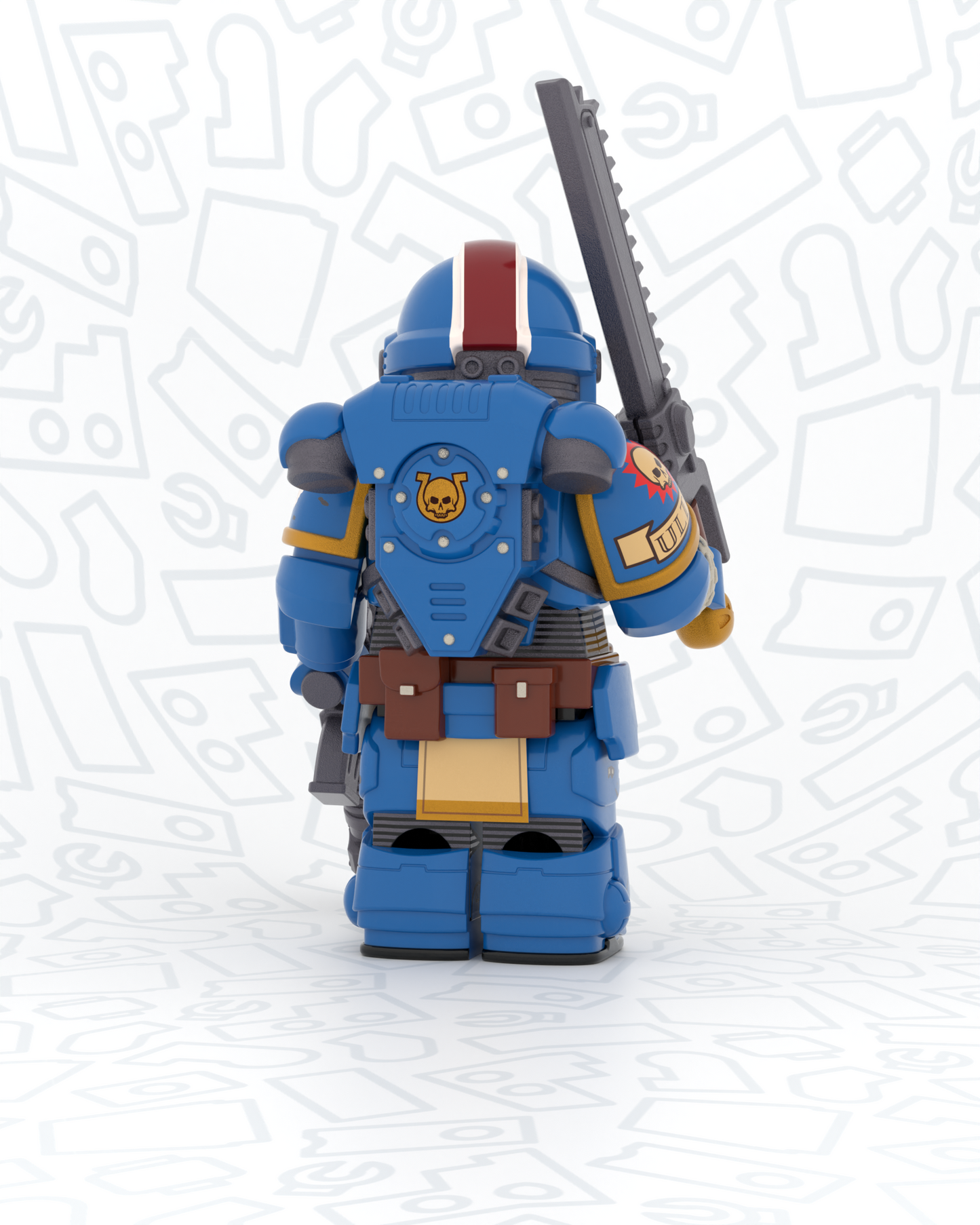 Captain Azure - Pad Printed Figure PRE-ORDER