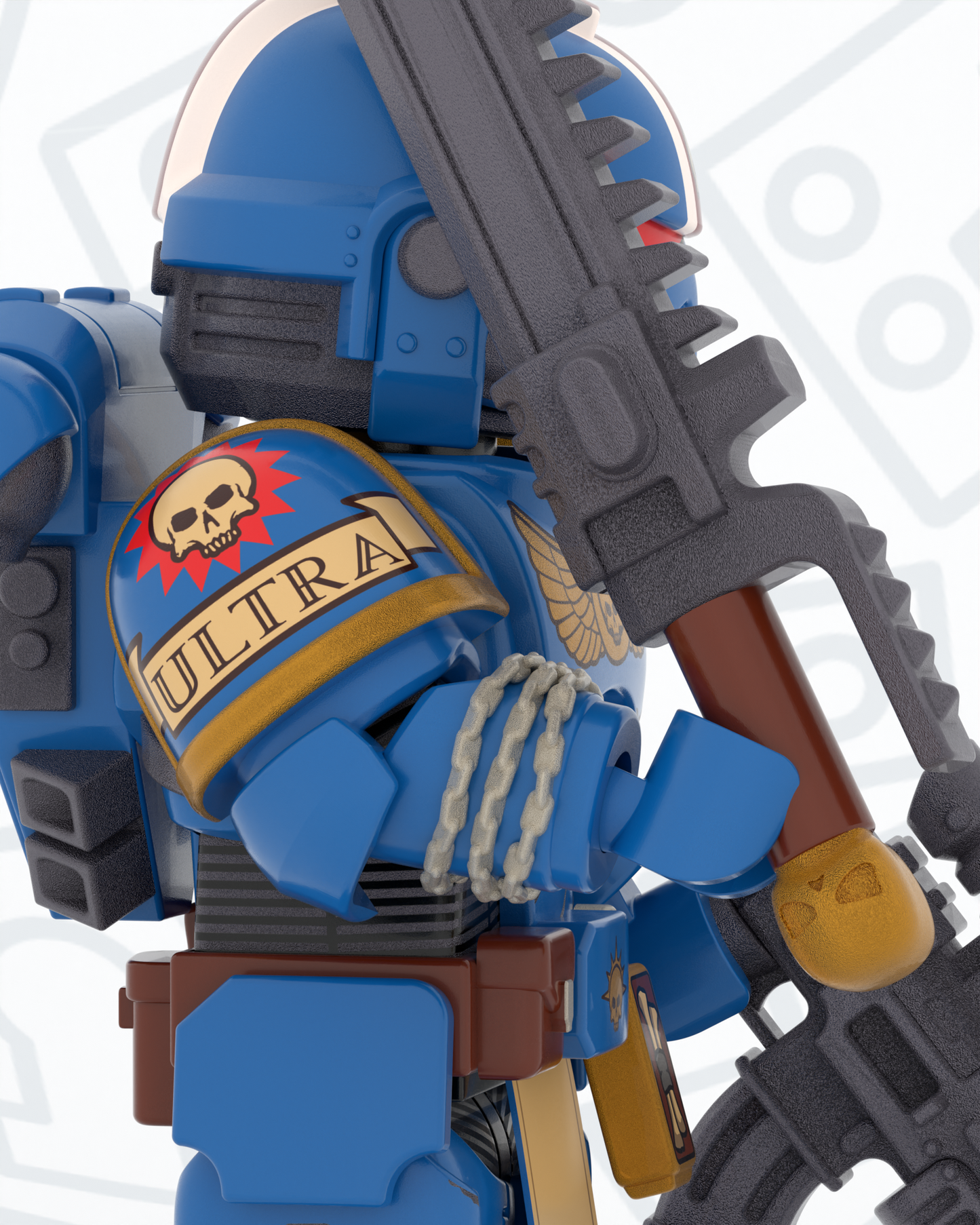 Captain Azure - Pad Printed Figure PRE-ORDER